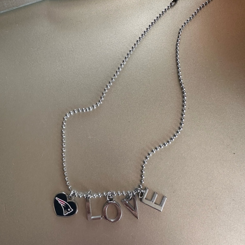 Patriots LOVE necklace